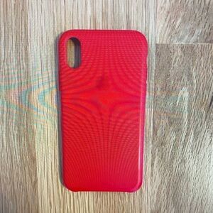 Sleek Red Phone Case